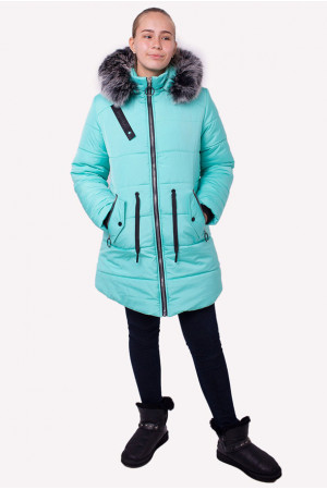 Зимова куртка для дівчинки з капюшоном