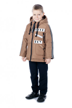 Пісочна демісезонна куртка для хлопчика