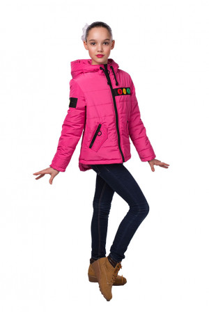 Яскрава рожева куртка для дівчинки
