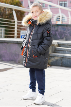 Зимова куртка з капюшоном для хлопчика
