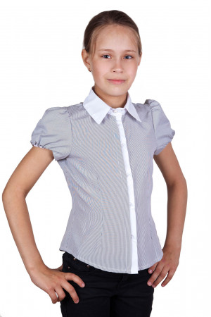 Сіра шкільна блузка