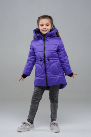 Фиолетовая тёплая куртка для девочек 