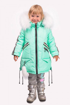 Зимова куртка для дітей м'ятного кольору